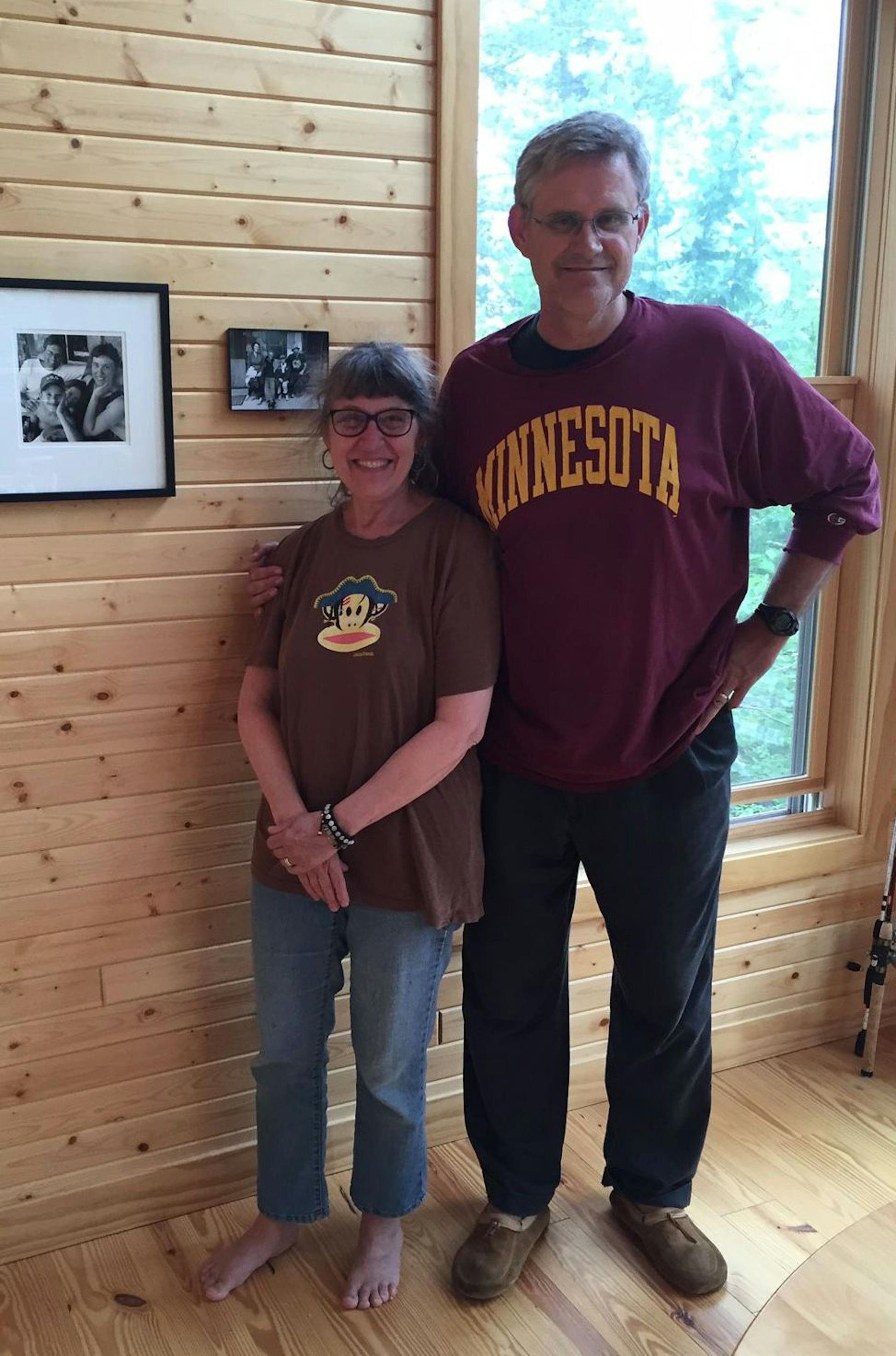 Claudia Kraehling and Paul Engh at their island retreat.