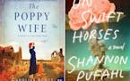 "The Poppy Wife," by Caroline Scott, and "On Swift Horses," by Shannon Pufahl.