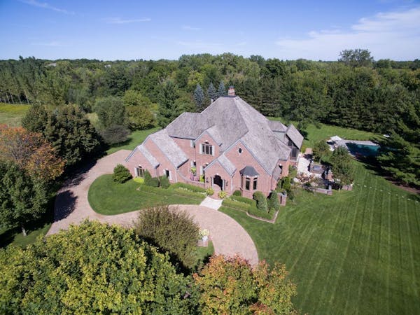 Aerial view, house in Orono