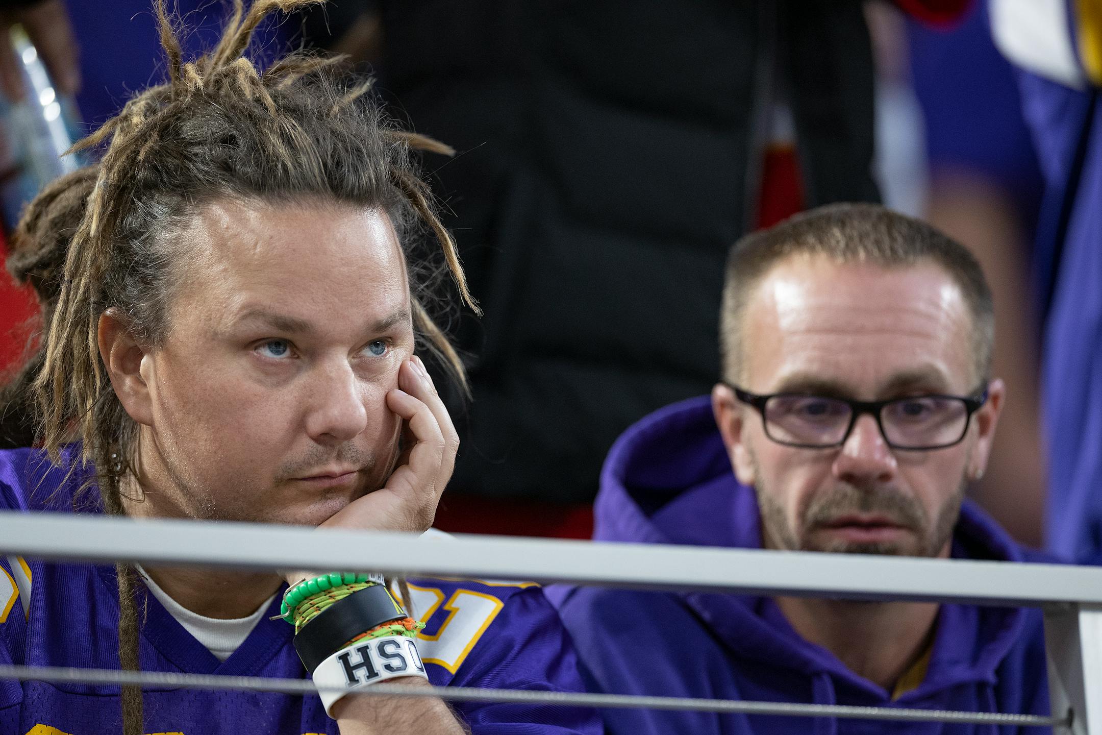 Minnesota fans showed their frustration after they took a 27-20 loss to the Kansas City Chiefs.