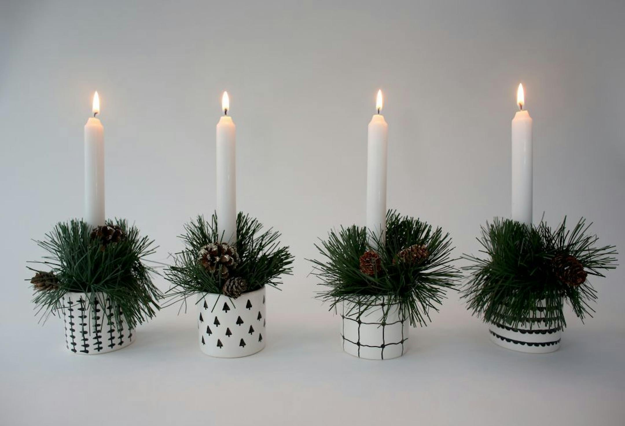 Bruno Bornsztein and Alicia Lacy of Curbly made this centerpiece.