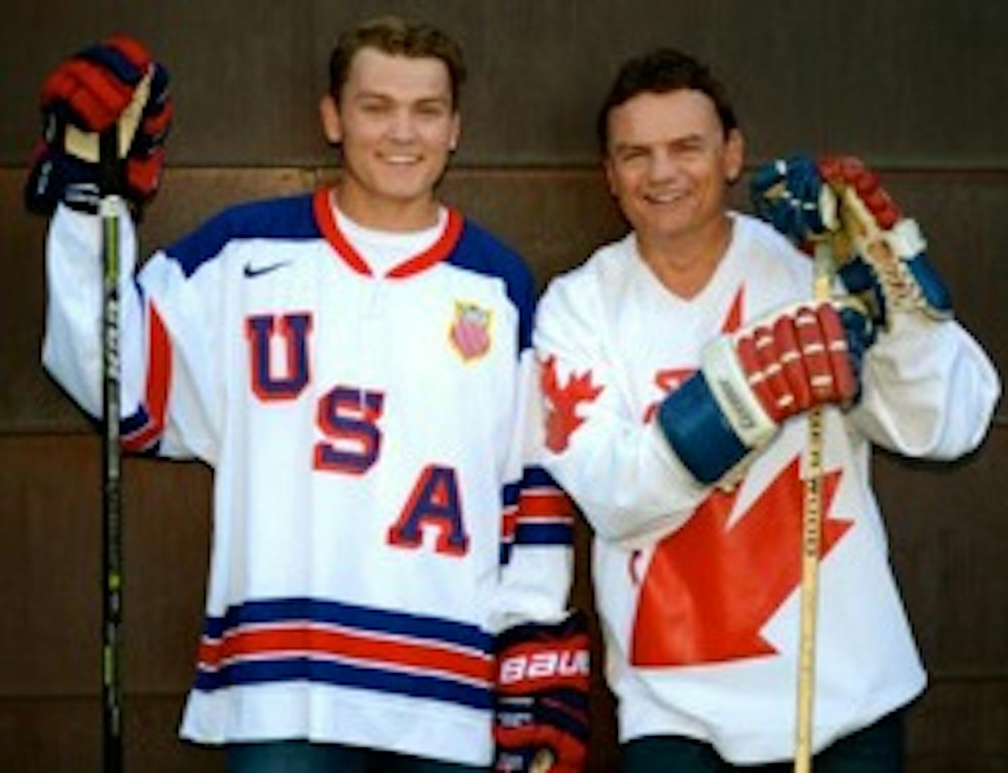 Former North Stars winger Brian Bellows and his son Kieffer. Brian Bellows was the second overall selection in the 1982 NHL draft. Kieffer Bellows is considered a first-round talent this year. Photo courtesy Brian Bellows.