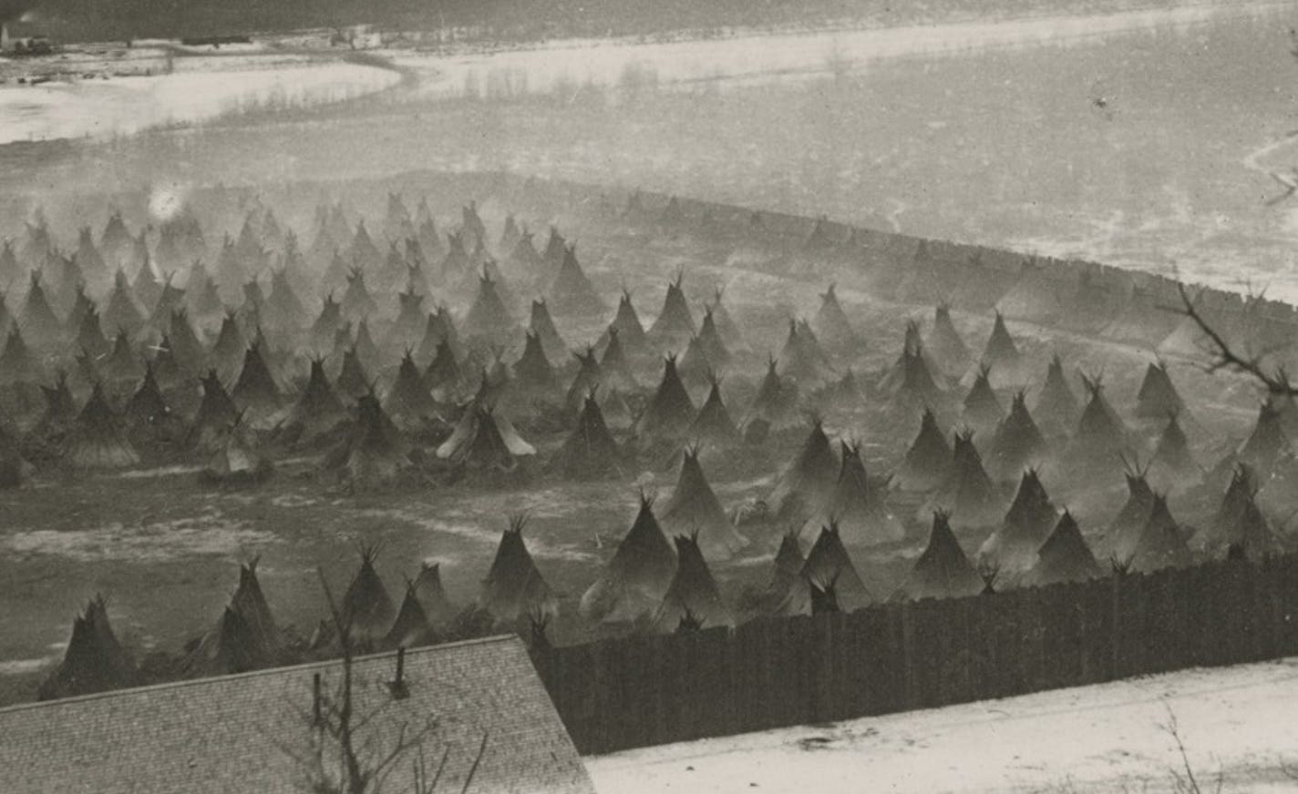 A new exhibit opening Tuesday at the Minnesota History Center examines mass incarceration in America including the confinement of American Indians throughout history.
After the U.S.-Dakota War of 1862, women, children and elders were forced to move to Fort Snelling in what MNHS officially calls a concentration camp. Source:Minnesota Historical Society ORG XMIT: Documentation