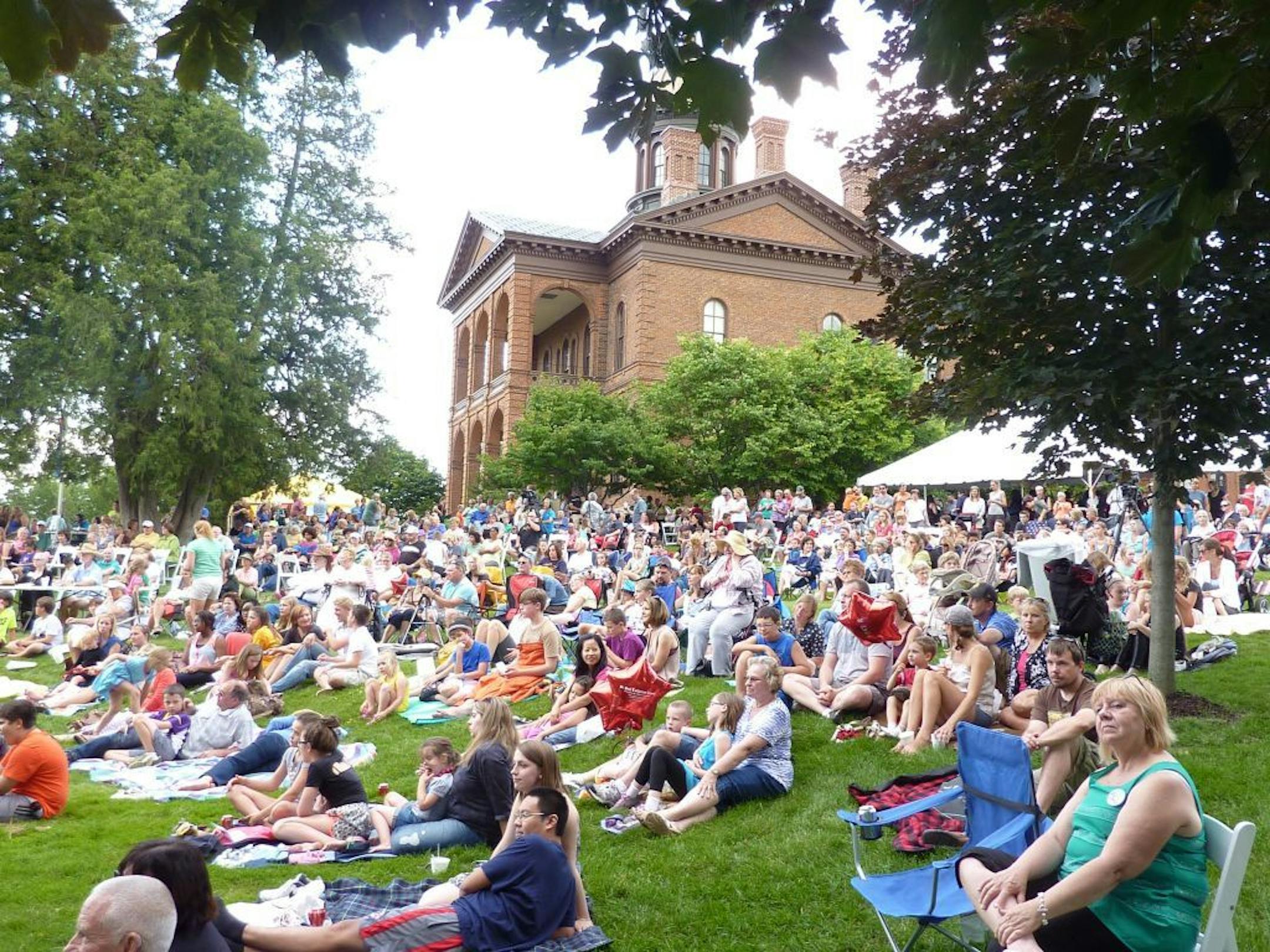 Audience at the annual talent show and ice cream social at the Washington County Historic Courthouse in Stillwater. Photo from Washington County