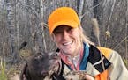 Kelly Straka, originally from Wayzata, will lead the DNR’s wildlife section from her home near Duluth. She’s shown here on a recent woodcock hunt.