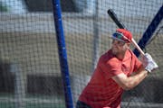 Minnesota Twins right fielder Matt Wallner has been working on his swing mechanics in Fort Myers. JERRY HOLT • jerry.holt@startribune.com