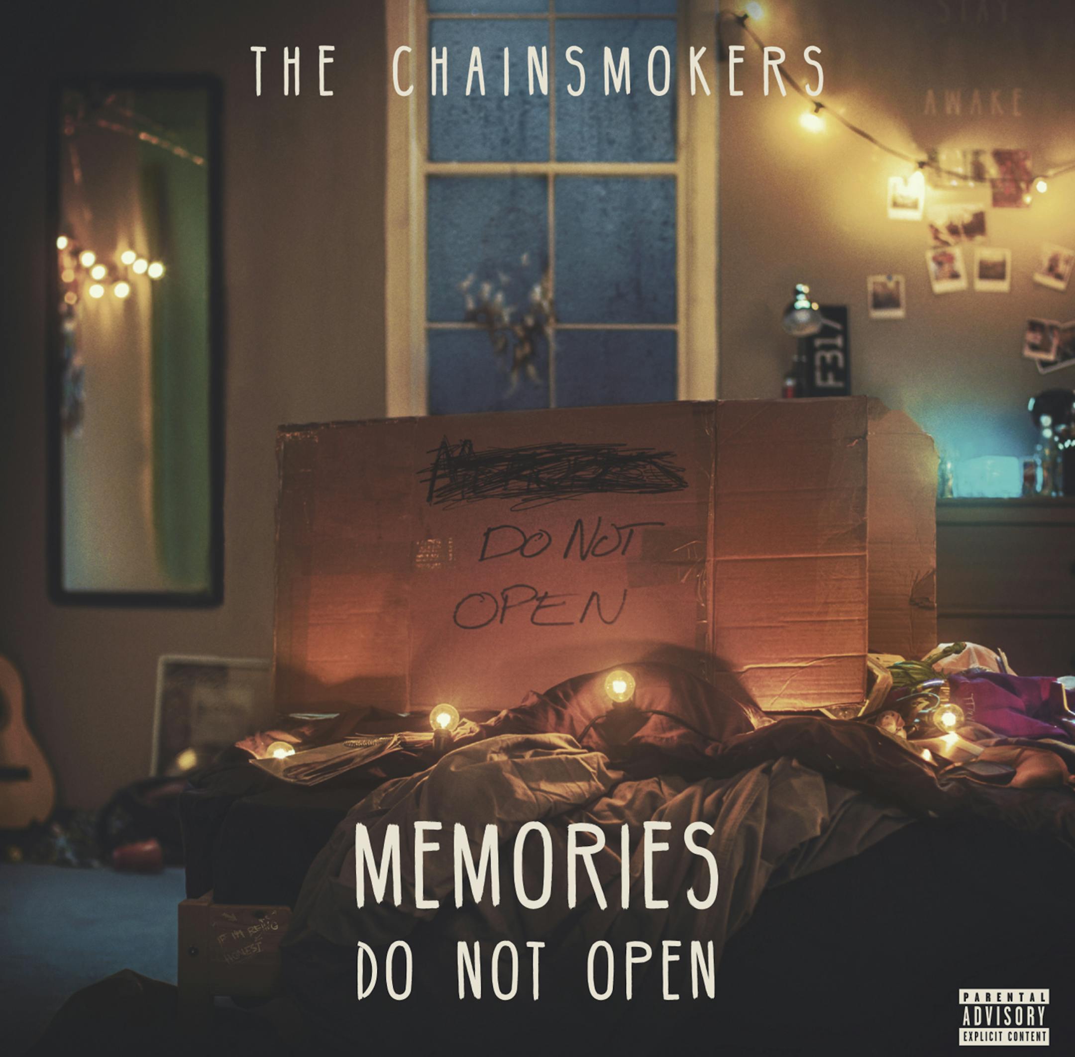 This image released by Columbia Records shows "Memories...Do Not Open," a new release by The Chainsmokers. (Columbia records via AP)