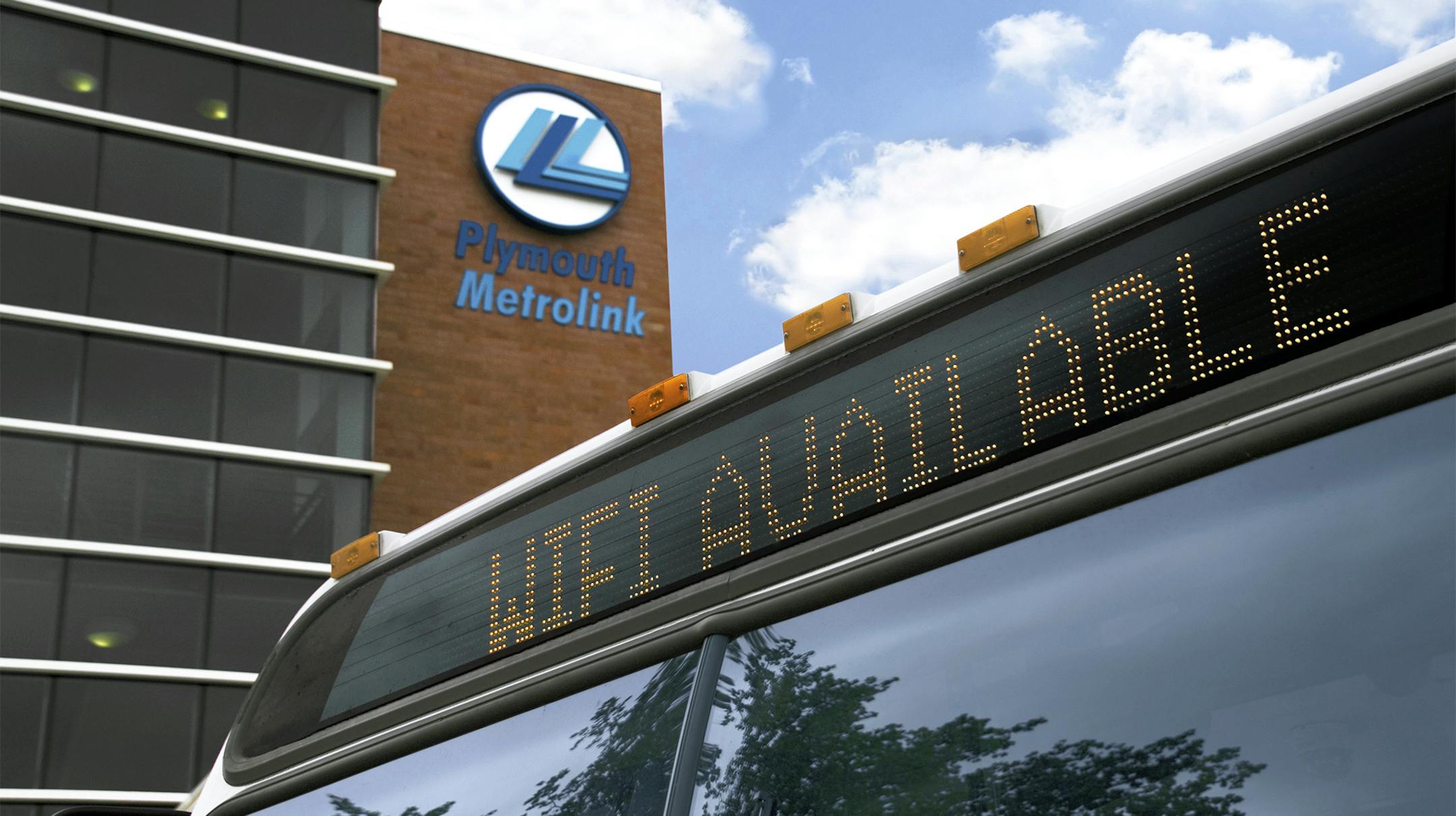 Free wi-fi is now available on all 32 Plymouth Metrolink express service buses.
