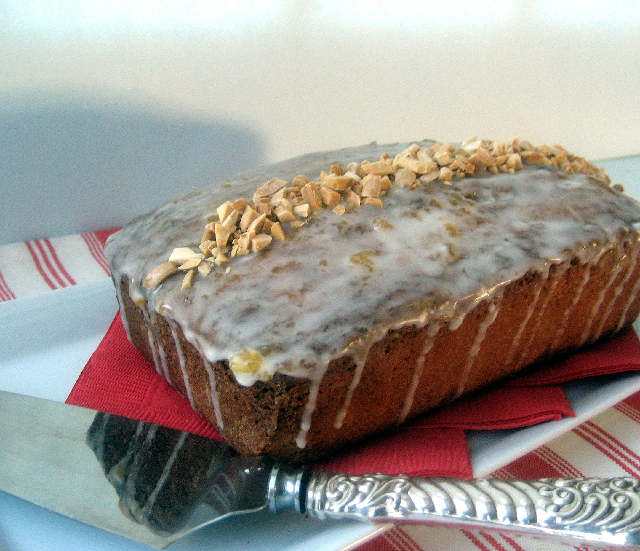 Toasted almond pound cake