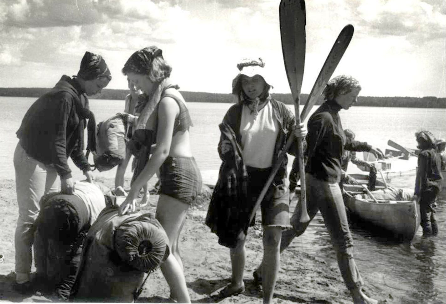 A vintage moment from Camp Olson in northern Minnesota.