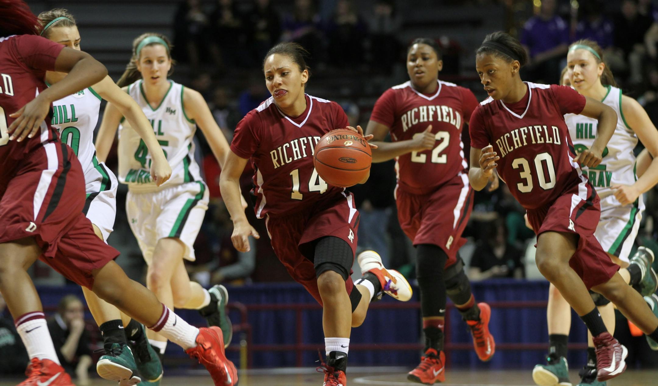 Richfield's Jessica January drove to the basket.