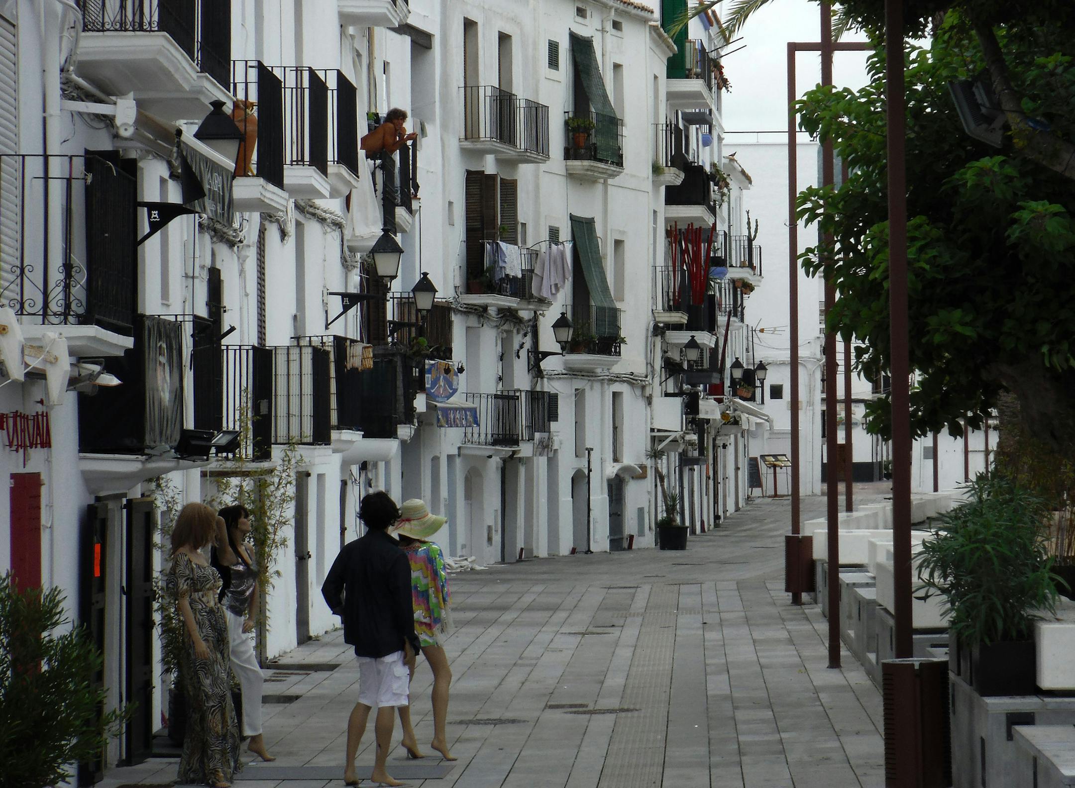 After the summer tourist crush, Ibiza's waterfront can feature more mannequins than people. (Josh Noel/Chicago Tribune/TNS)