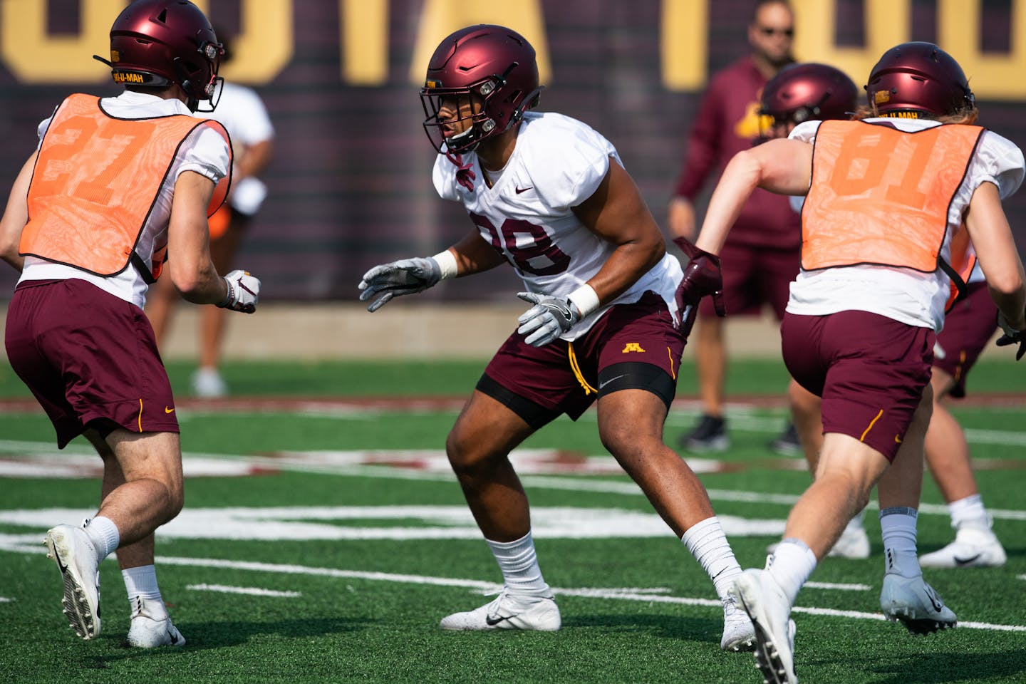 The Gophers football team held a public practice Friday