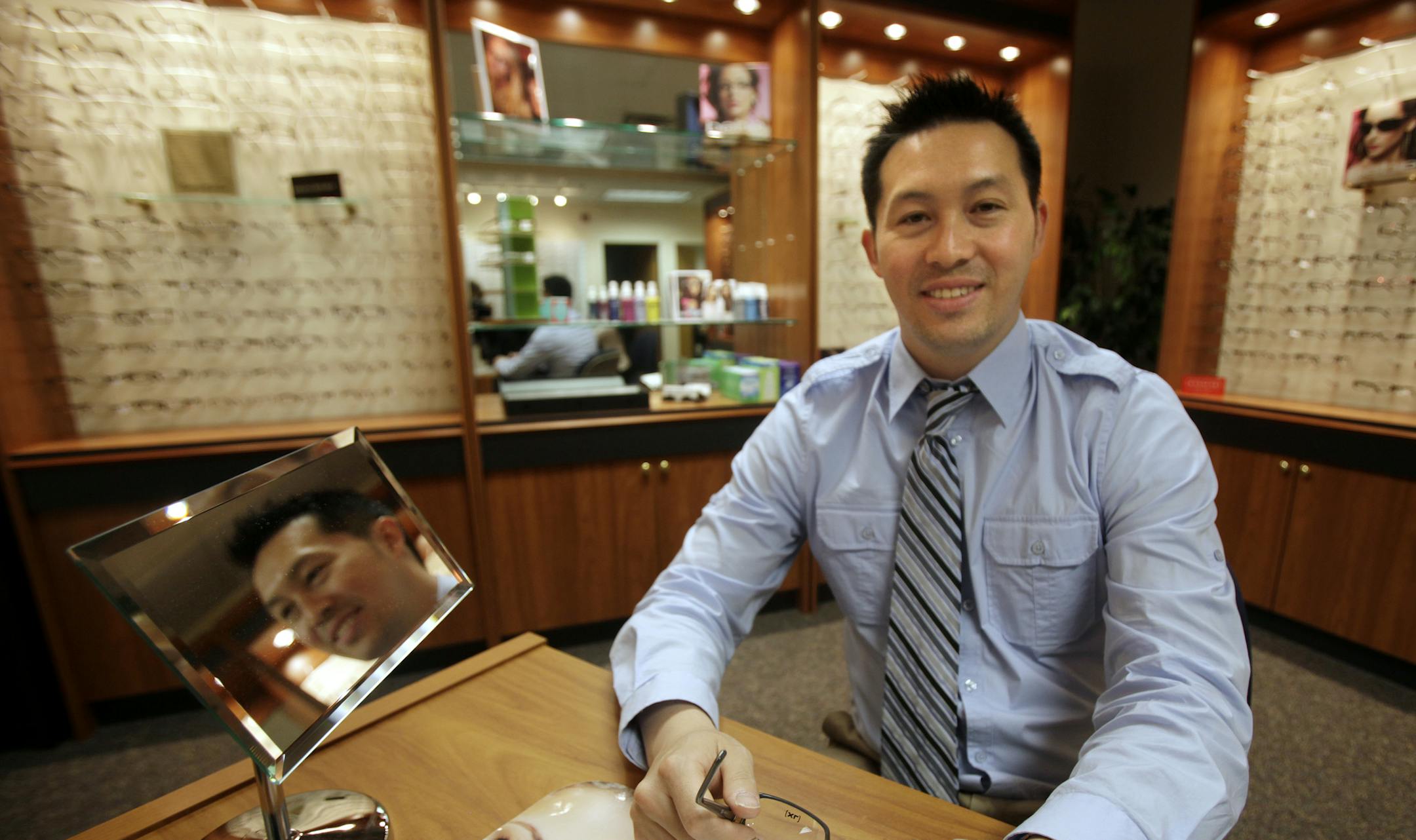 Dr. Yer Vue, OD of Vue Eye Clinic in his St. Paul, MN office on June 5, 2013. ] JOELKOYAMA‚Ä¢joel koyama@startribune.com
