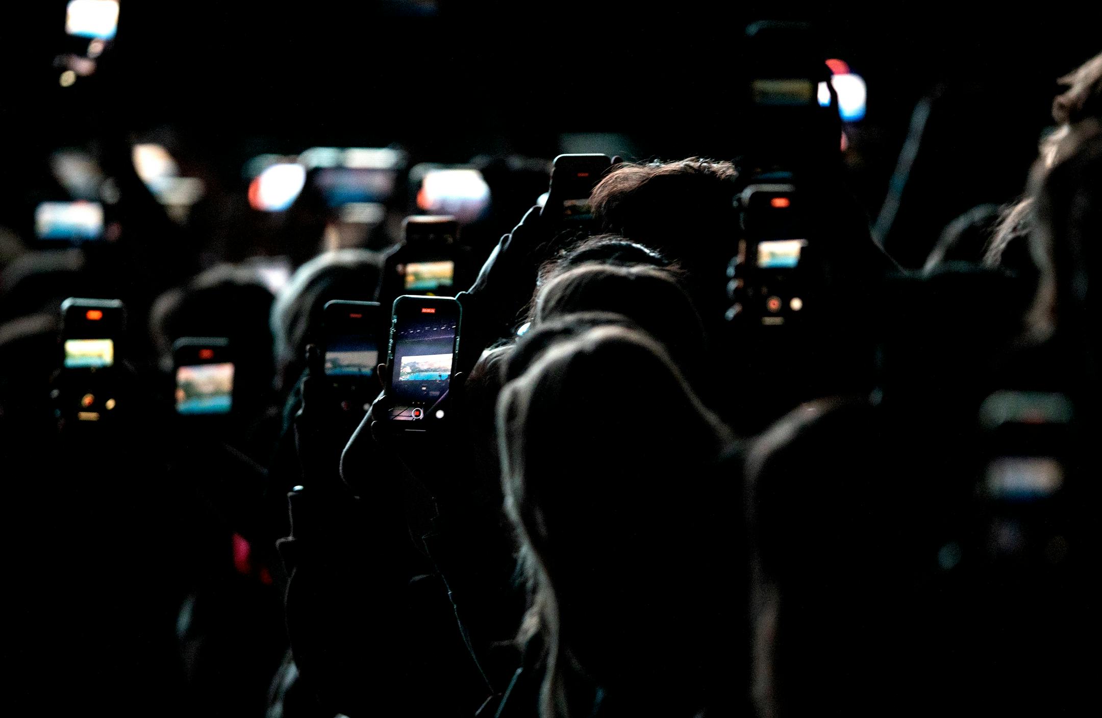 Fans recorded with their cell phones a performance by Tyler, the Creator on Sunday, Feb. 20, at Target Center in Minneapolis.