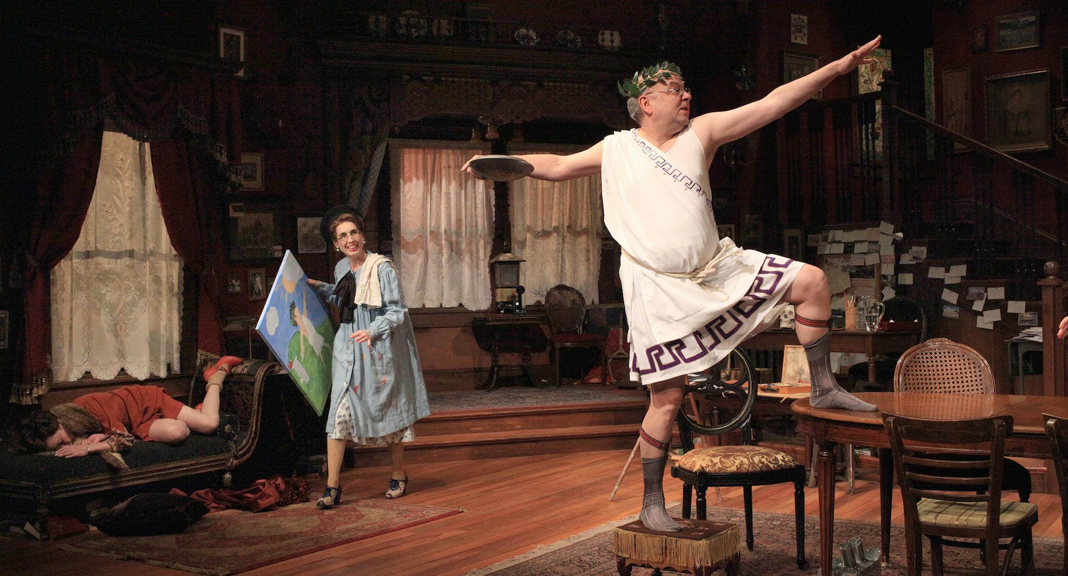 Angela Timberman and Jay Albright in "You Can't Take it With You" at the Jungle Theatre.