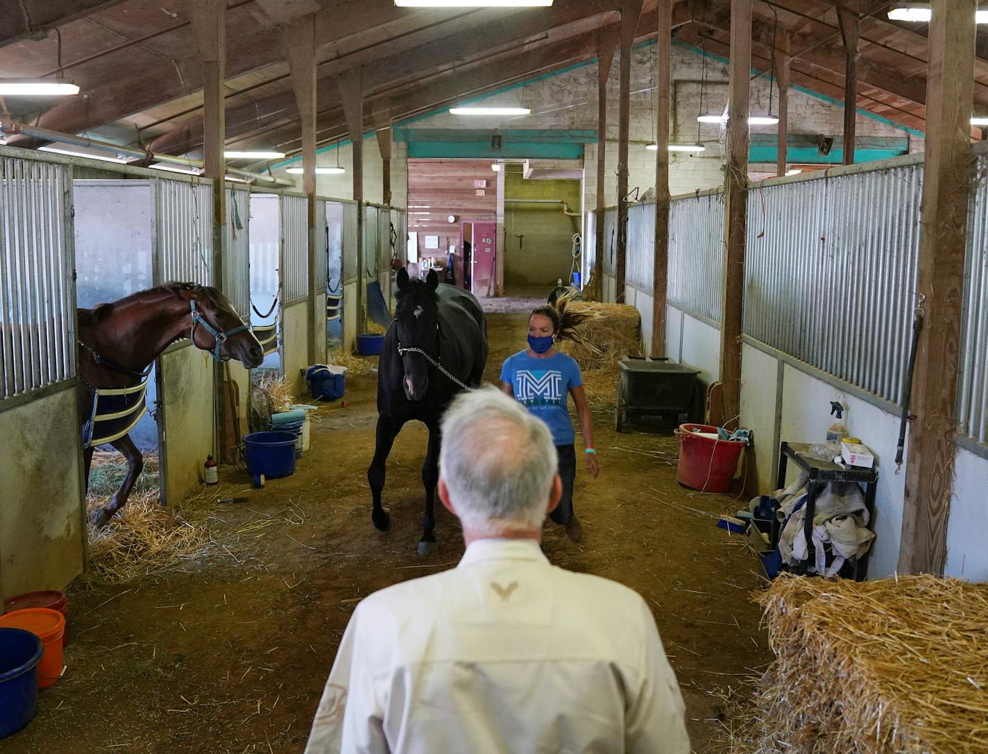 As a Minnesota Racing Commission veterinarian, Bowman inspects horses in the mornings to ensure they are sound enough to race at Canterbury Park in Shakopee. He has overseen the health and safety of Canterbury's equine athletes for about 30 years.