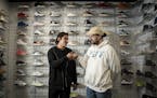 Piff owners Ben Alberts and Bill Crubaugh. Piff is a high-end streetwear consignment store in Minneapolis, Minn., on Thursday, October 3, 2019. ] RENE