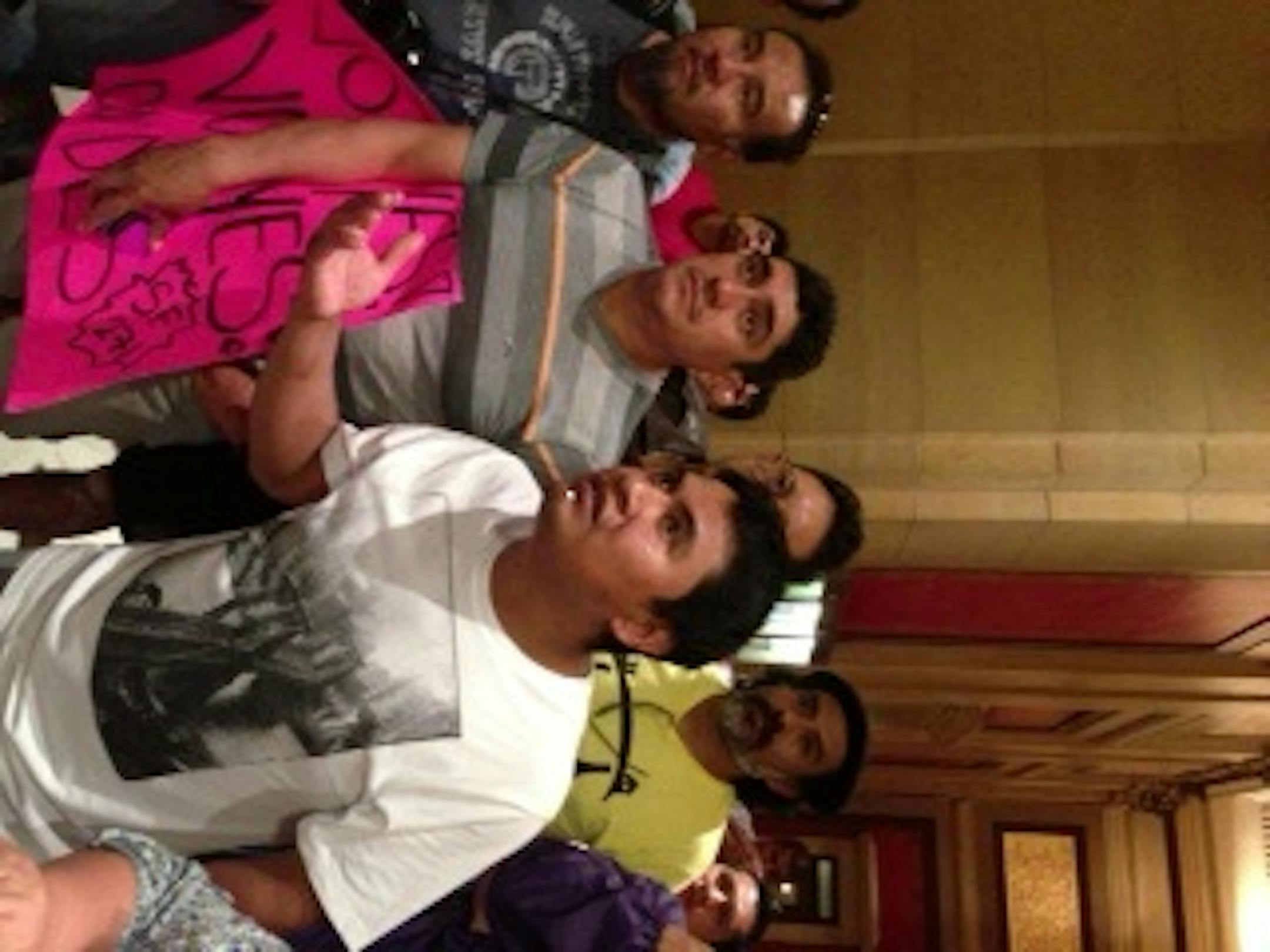 Supports of the driver's license measure watching the Senate vote