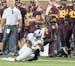 Gophers wide receiver Tyler Johnson (6) caught six passes for 141 yards and a touchdown agains Buffalo on Thursday, but he was one of the few bright o