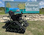 An Action Trackchair was delivered last week to Frontenac State Park.