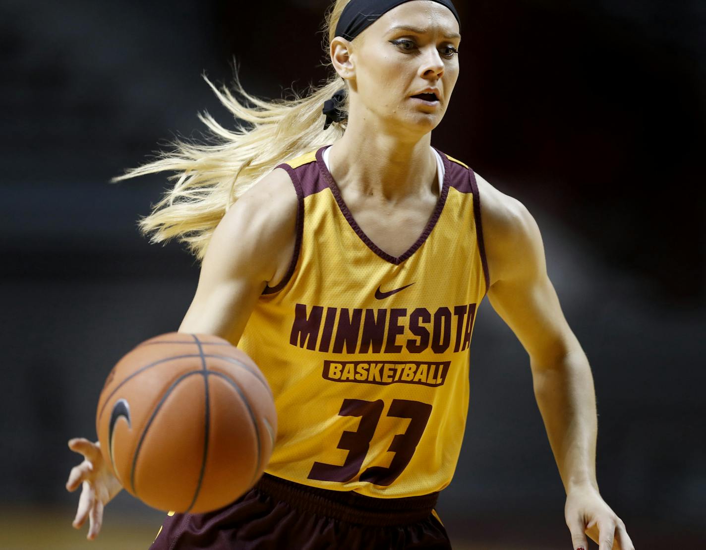 Carlie Wagner (33) Gophers during media day on Wednesday. ] CARLOS GONZALEZ cgonzalez@startribune.com - October 26, 2016, Minneapolis, MN, University of Minnesota Women's Basketball Media Day