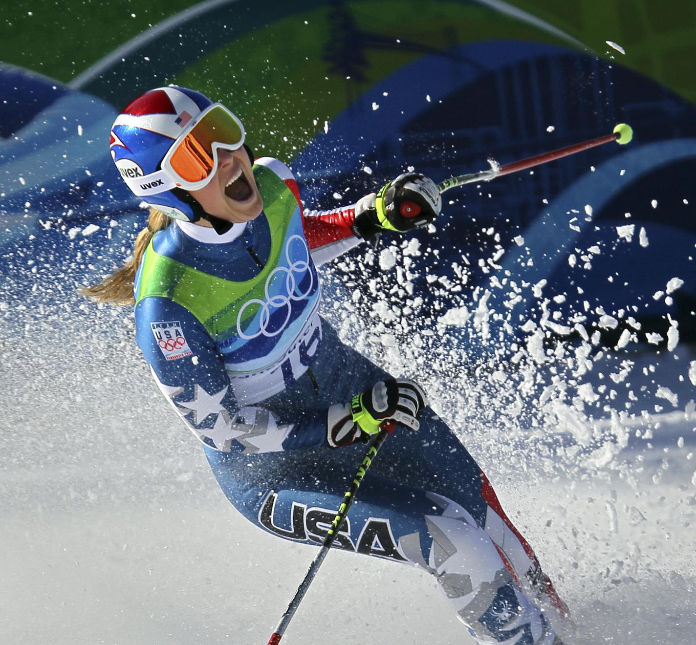 BRIAN PETERSON &#x2022; brianp@startribune.com Whistler, BC - 02/17/2010 - ] Women's Downhill - Lindsey Vonn