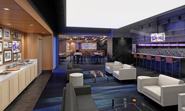 Rendering of the planned event space the Vikings plan to build for $7.5 million at U.S. Bank Stadium.