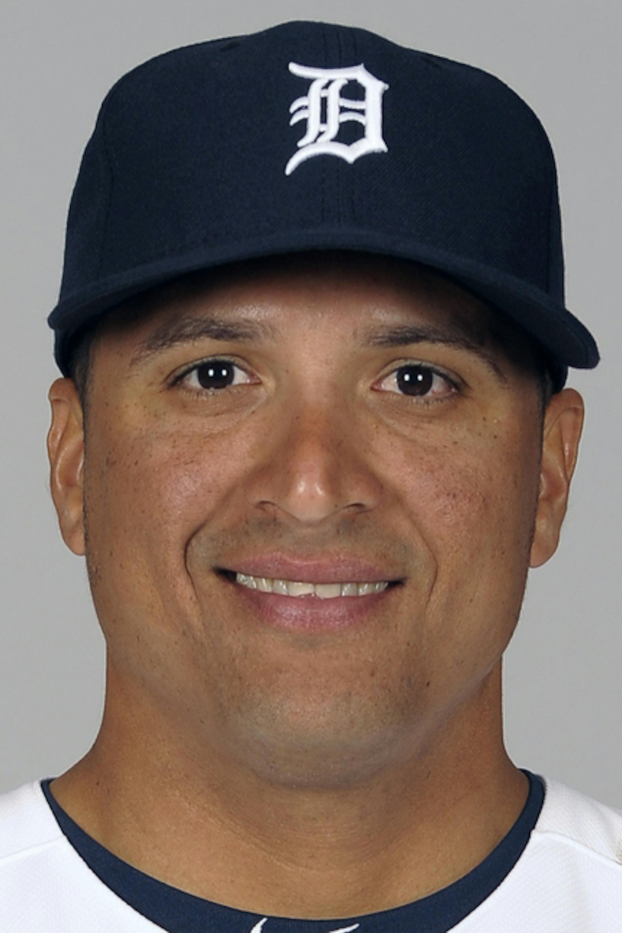 LAKELAND, FL - FEBRUARY 19: Victor Martinez #41 of the Detroit Tigers poses during Photo Day on Tuesday, February 19, 2013 at Joker Marchant Stadium in Lakeland, Florida. (Photo by Tony Firriolo/MLB Photos via Getty Images) *** Local Caption *** Victor Martinez ORG XMIT: 159448021