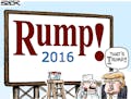 Sack cartoon: Presidential candidate Donald, er …