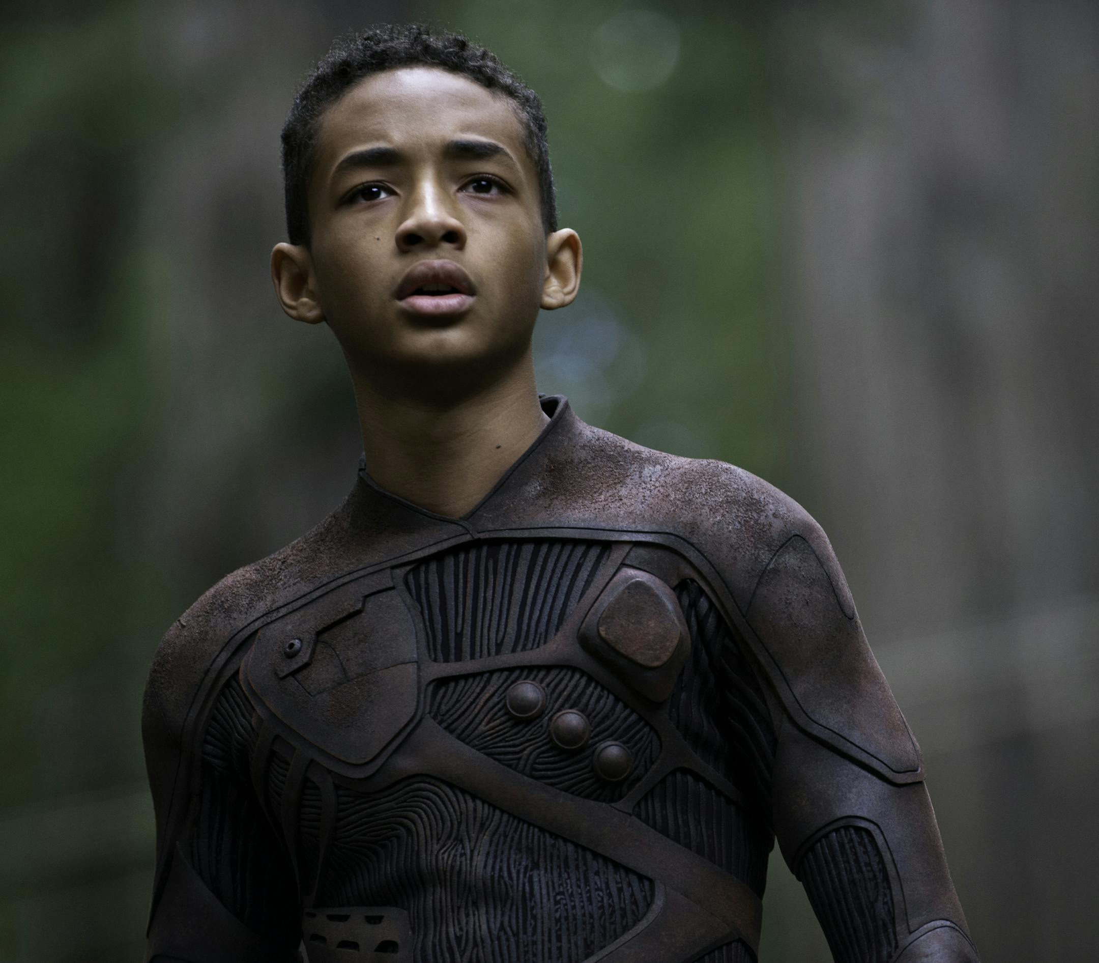 This film publicity image released by Sony - Columbia Pictures shows Jaden Smith in a scene from "After Earth." (AP Photo/Sony, Columbia Pictures, Claudette Barius) ORG XMIT: MIN2013052808301308