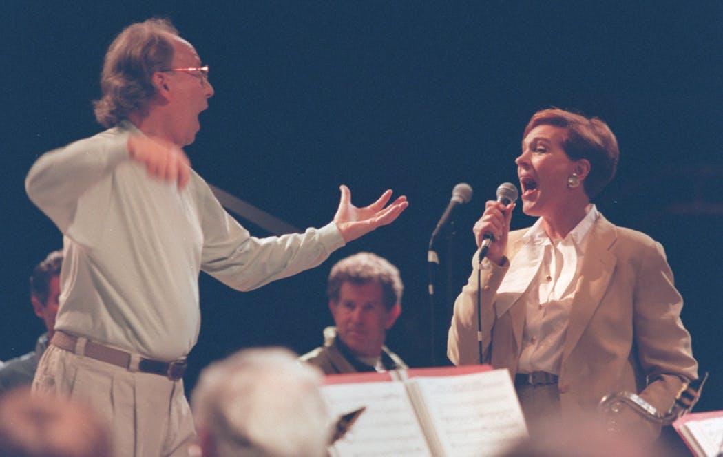 Julie Andrews practiced one of the songs from 