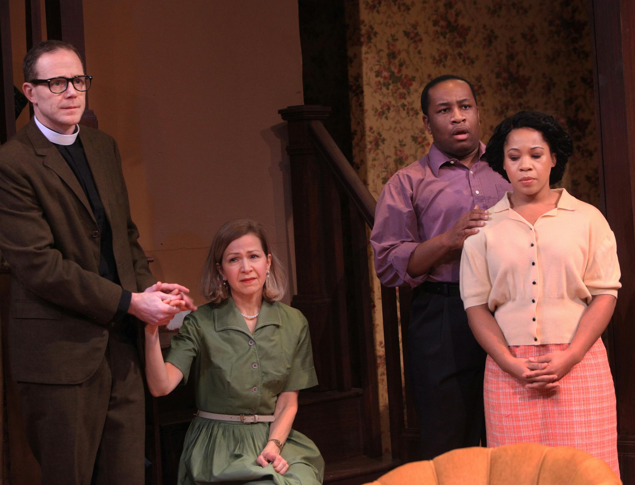 Yellow Tree Theatre presents, Clybourne Park by Bruce Norris, with actor and roll;†Patrick Coyle* as Russ/Dan,Laura Esping* as Bev/Kathy,Dan Hopman as Jim/Tom,Ashley Rose Montondo* as Betsy/Lindsey, Jason Peterson as Karl/Steve, Ricardo Beaird as Albert/Kevin, Joetta Wright as Francine/Lena, Vincent Hannam as Kenneth and production team; Craig Johnson - Director, Jason Peterson - Producer, Mark Tietz - Stage Manager, Courtney Schmitz - Lighting Designer, Abbee Warmboe - Props Master,Carol