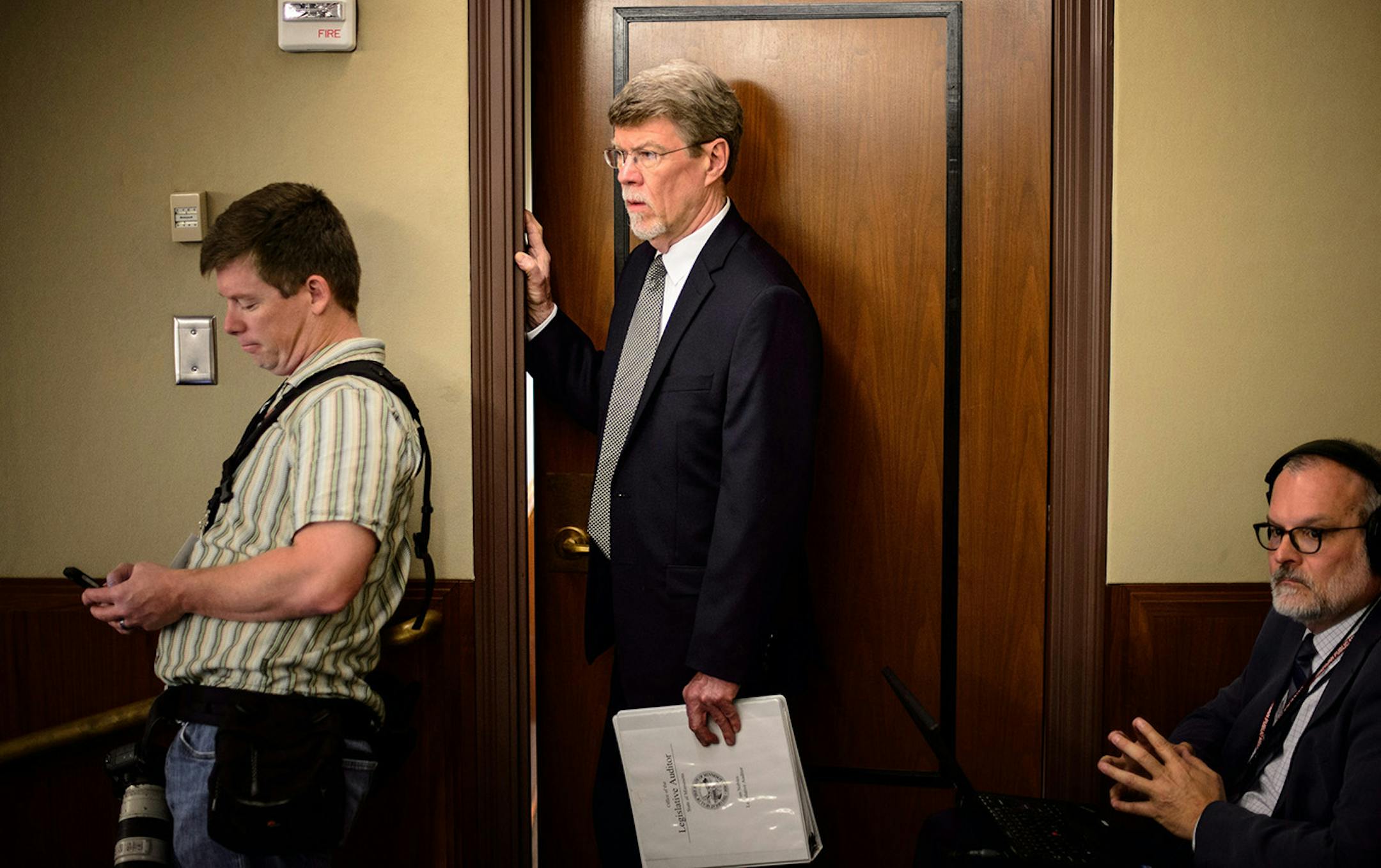 Legislative Auditor James Nobles looked in on the House special session.