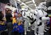 Star Wars fans shop at a toy store at midnight in Hong Kong, Friday, Sept. 4, 2015 as part of the global event called "Force Friday" to release new St