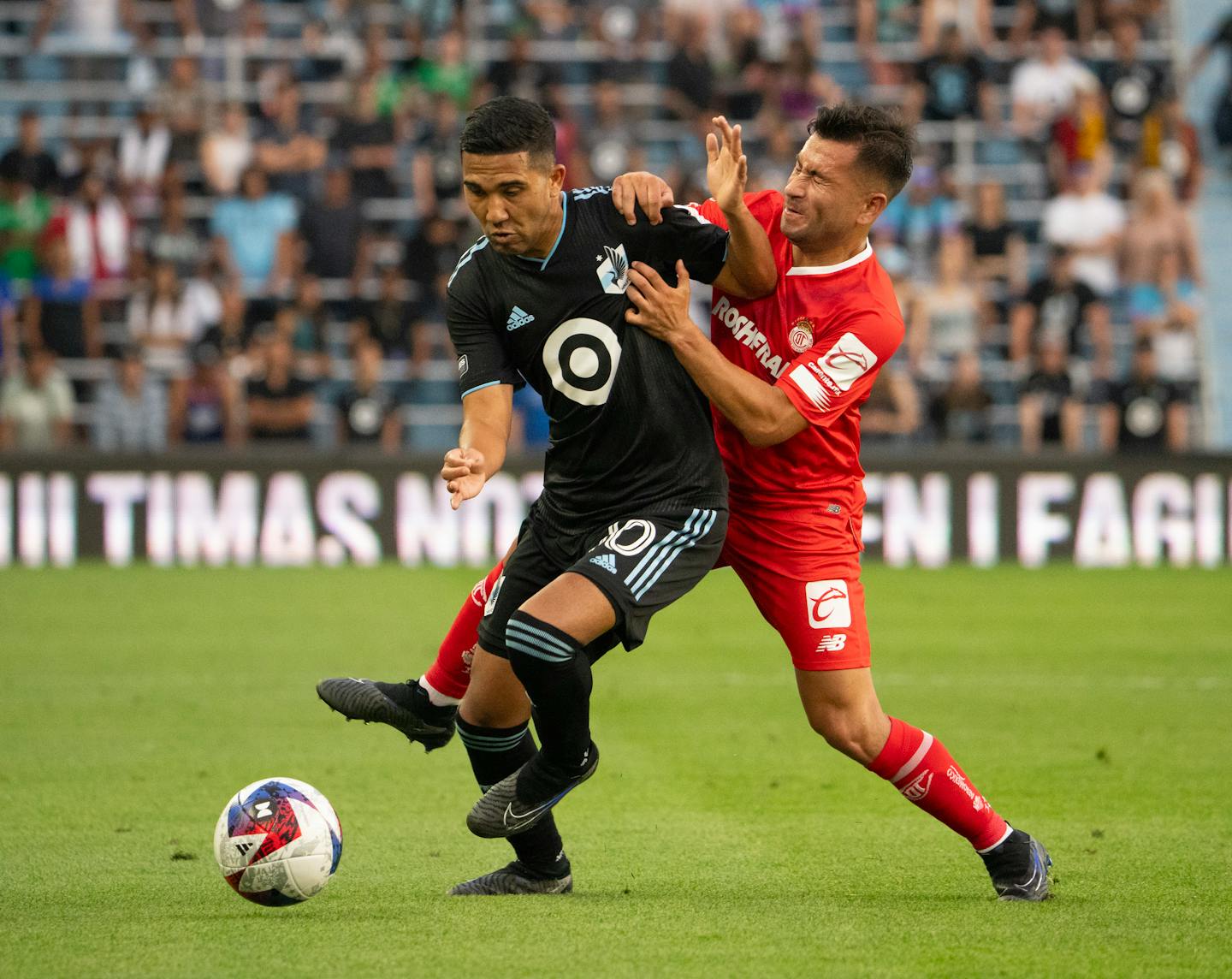 Minnesota United star Emanuel Reynoso, left, has played in just one of the team's six MLS matches this season.