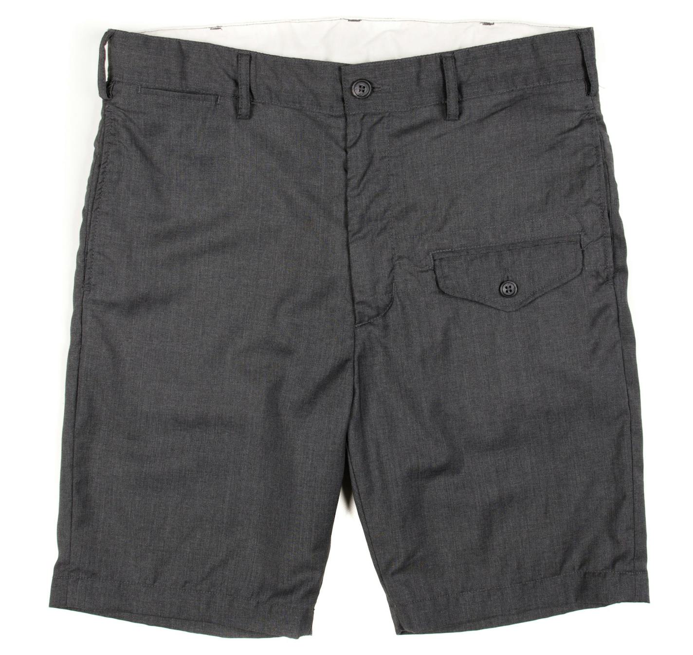 ENGINEERED GARMENTS GHURKA SHORT&#xf3;GREY TROPICAL WOOL