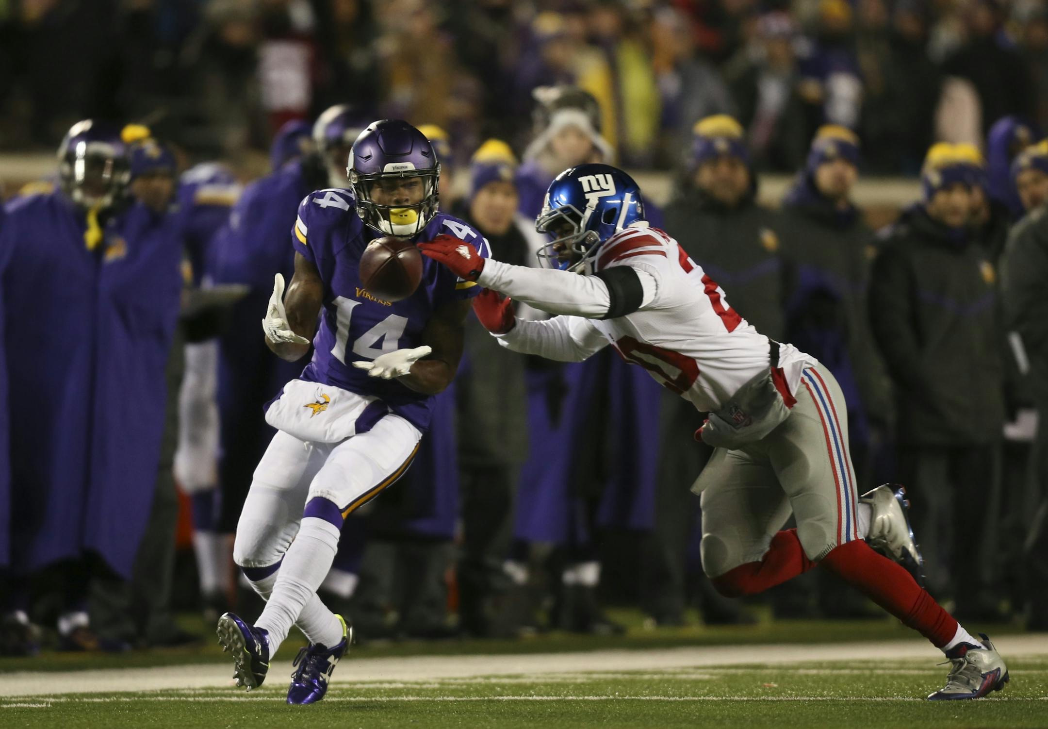 Vikings wide receiver Stefon Diggs (14)