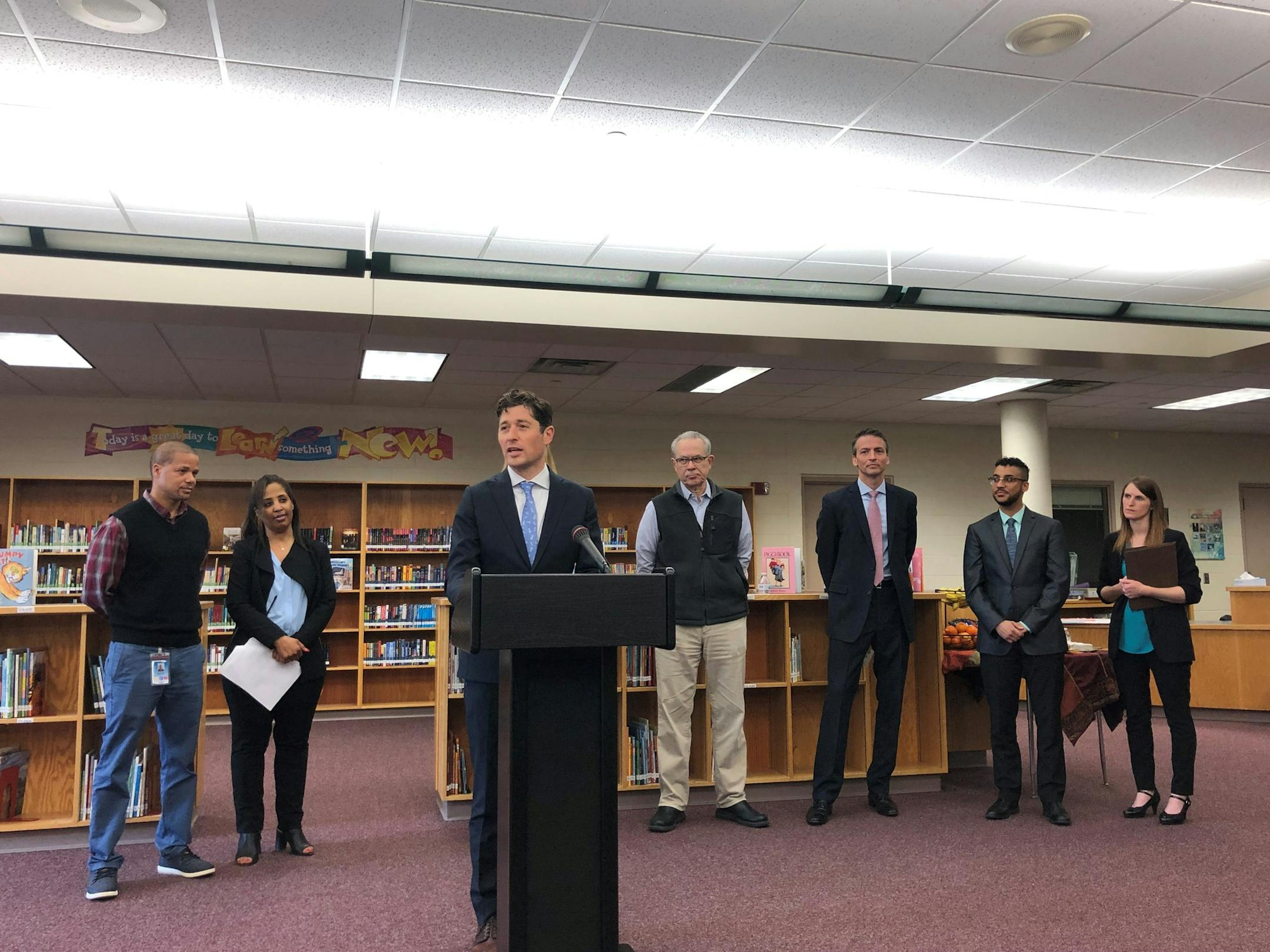 City officials unveiled updates on the Stable Homes, Stable Schools initiative to help homeless students in Minneapolis.