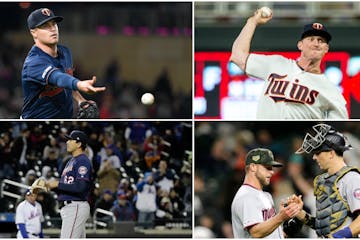 Four guys who pitched for the Twins at some point in 2019, and Jason Castro.