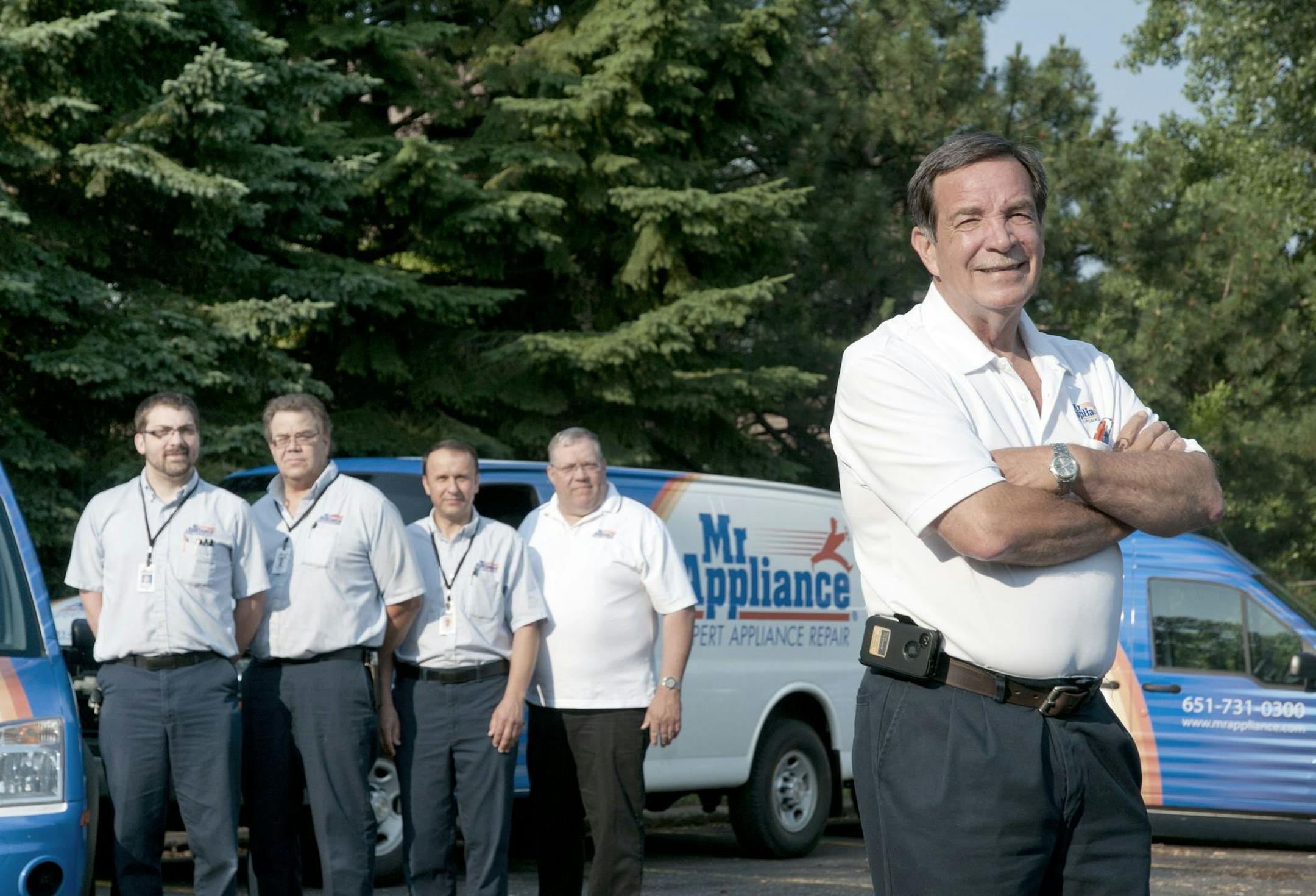 Rowley Mayo and his Mr Appliance team