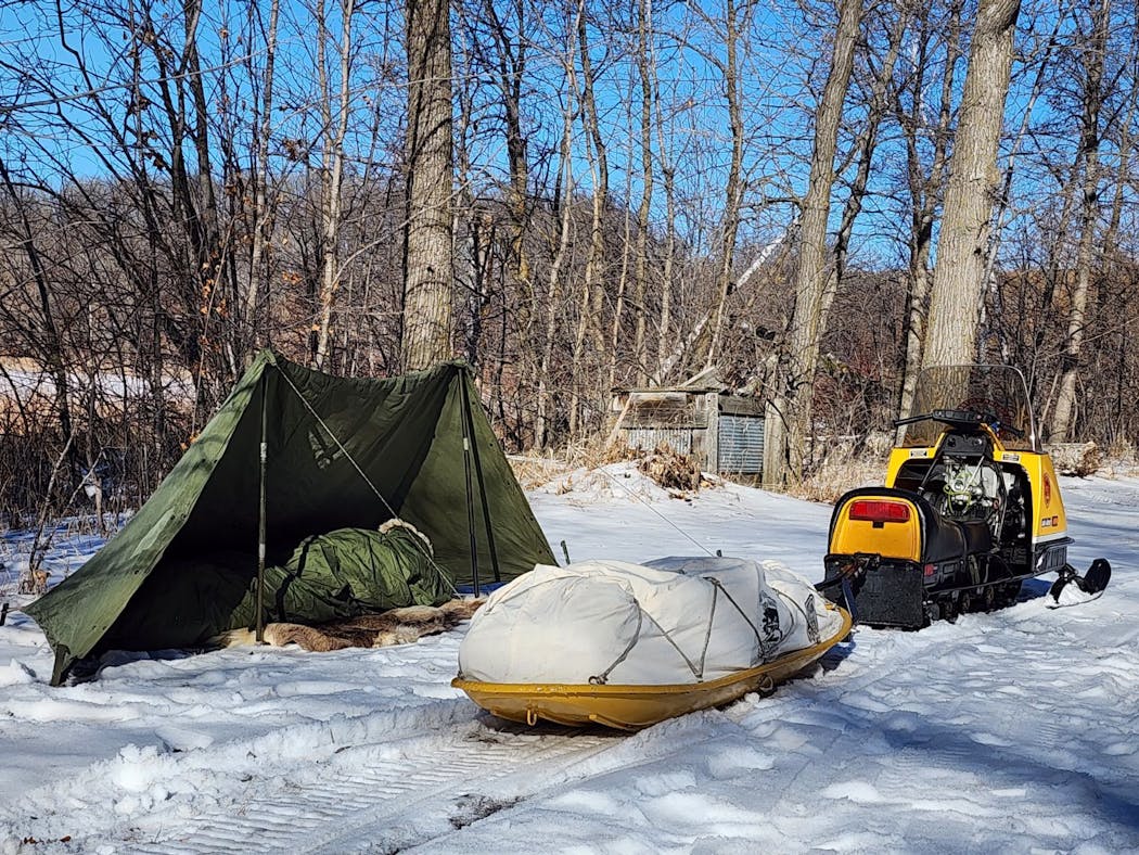 No stranger to Alaska, Minnesota adventurer plans will keep things vintage from snowmobile to sleeping bag.