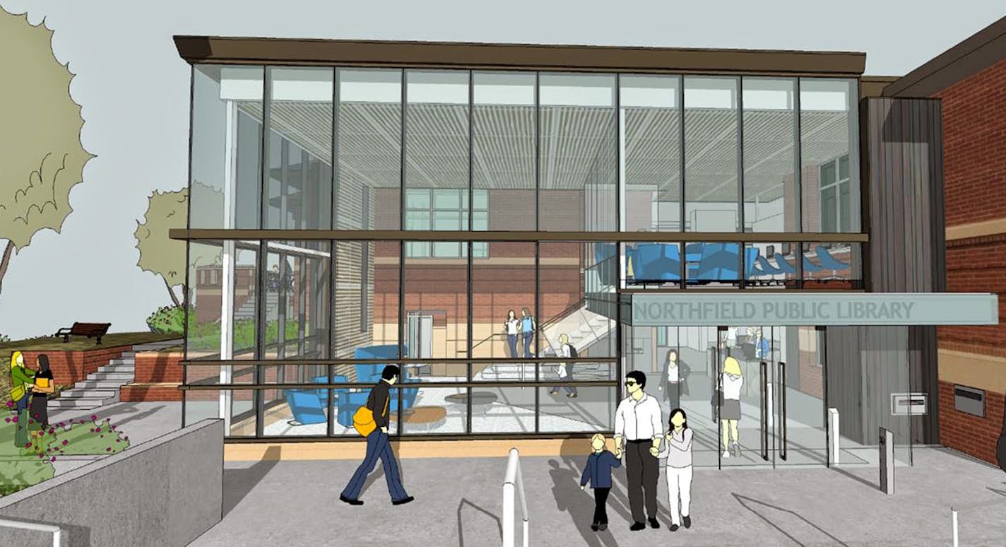 Northfield Public Library rendering