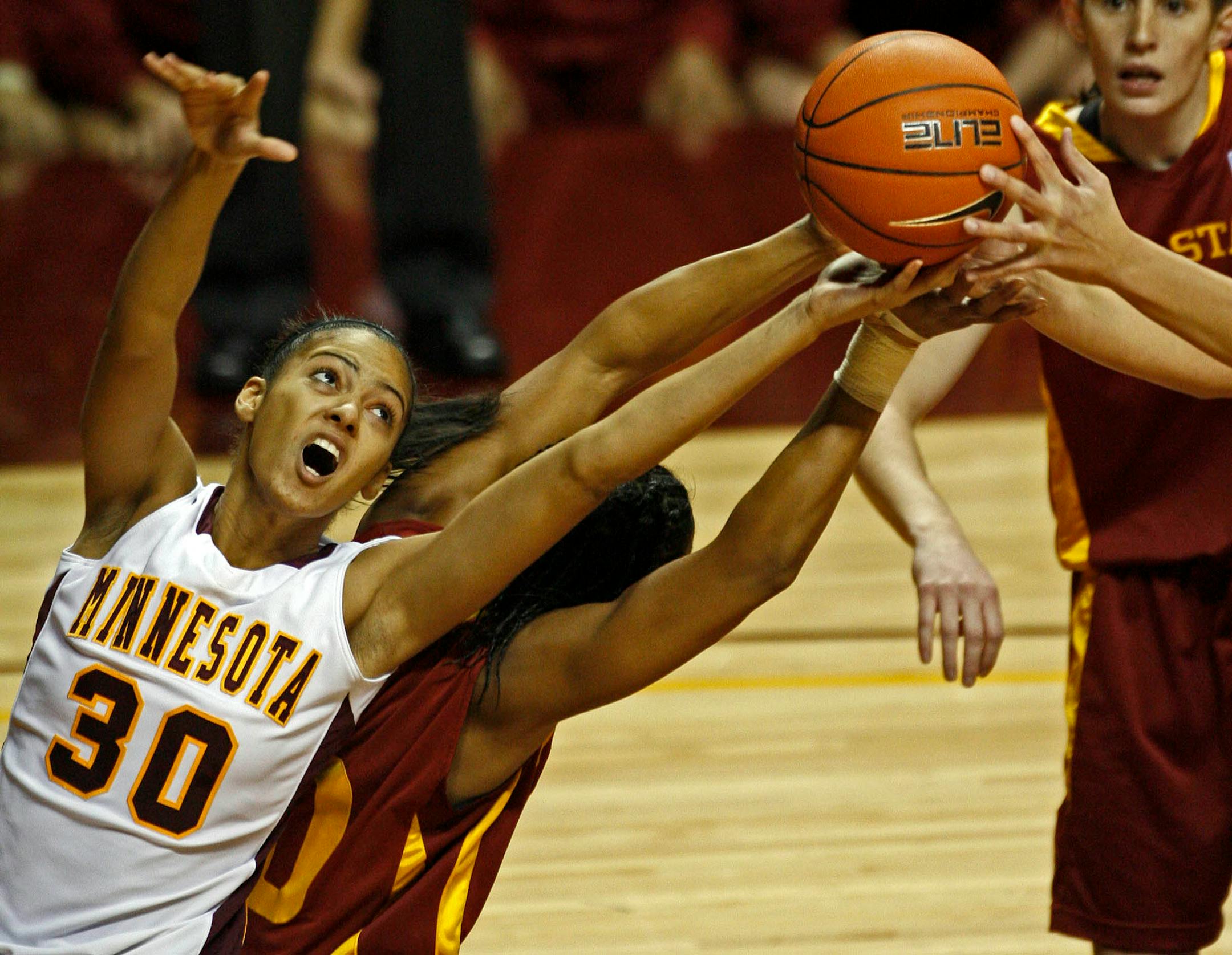 December 13, 2009, vs. Iowa State, Minnesota's Kiara Buford (30) was high scorer with 24 points.
