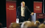 University of Minnesota Duluth chancellor, Lendley Black hosted a "Town Hall" meeting for faculty, staff and students to give and update on the progre
