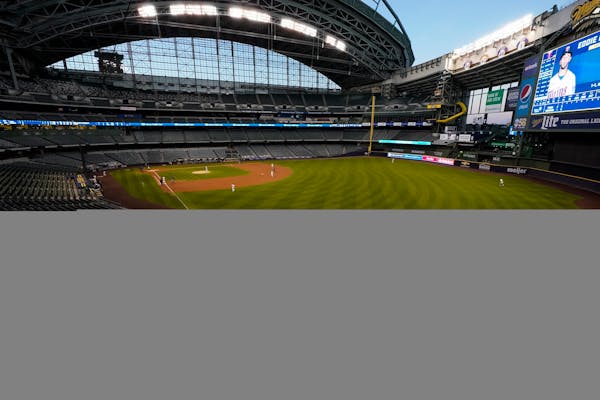 Miller Park during the third inning of a game between the Brewers and the Twins on Aug. 11