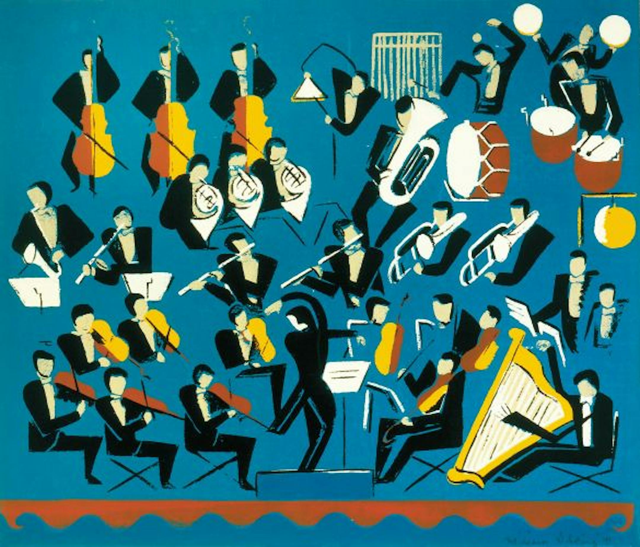 Art by Miriam Ibling: "Orchestra"