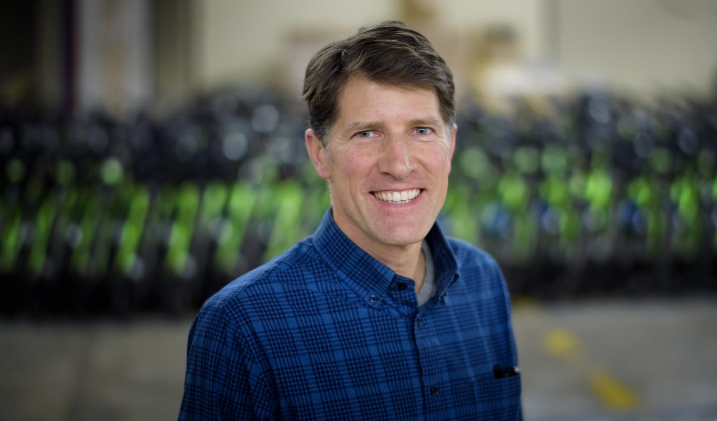 Bill Dossett, executive director of nonprofit Nice Ride Minnesota, calls the dockless business model "bike-sharing 2.0."