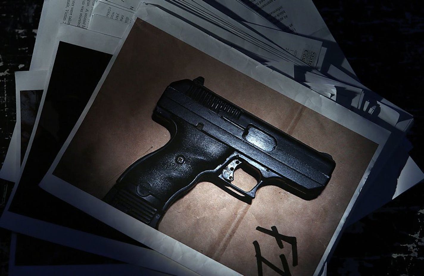 Stolen from an apartment in Coon Rapids, this Hi-Point C9 9 millimeter semi-automatic pistol was traced to three violent crimes in Minneapolis in 2011.