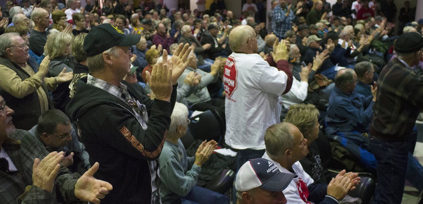 At Coffman Memorial Union, over five hundred retirees sounded off at the Treasury's town hall meeting on the steep proposed cuts to the Central States Pension fund. Kenneth Feinberg as a Special Master oversaw testimony.] Richard Tsong-Taatarii/rtsong-taatarii@startribune.com